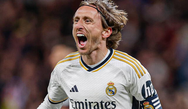 Luka Modric ingresó en el segundo tiempo en el Real Madrid. Foto: Real Madrid.
