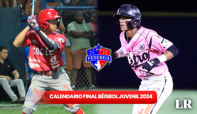 Coclé vs. Panamá Metro se enfrentarán al mejor de 7 juegos en la final del Béisbol Juvenil 2024. Foto: composición LR / RPC / Mi Diario / Fedebeis