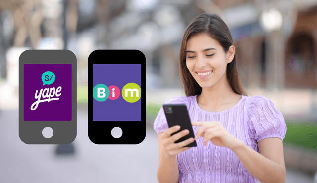 Bim es una billetera digital con más de 2 millones de usuarios. Foto: composiciónLR/Canva/Yape/Bim