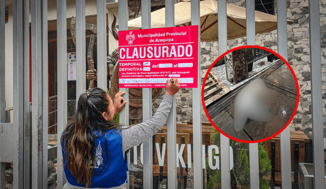 Restaurante Vikingos tendrá que reparar observaciones hechas por la Municipalidad de Arequipa si desea volver a funcionar. Foto: composición LR/Dilo Fuerte Arequipa/Mun. Arequipa