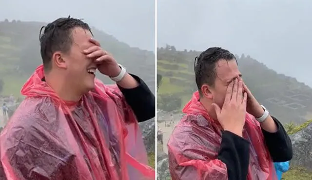 Clip viral que se grabó en Machu Picchu tiene 43.000 reacciones en TikTok. Foto: composición LR/ rickybifi/TikTok - Video:  rickybifi/TikTok