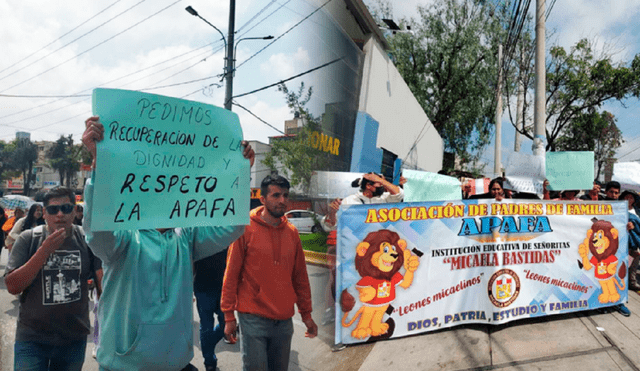 Padres exigen construcción de colegios en Arequipa. Foto: Composición de Jazmin Ceras LR/ Leonela Aquino LR