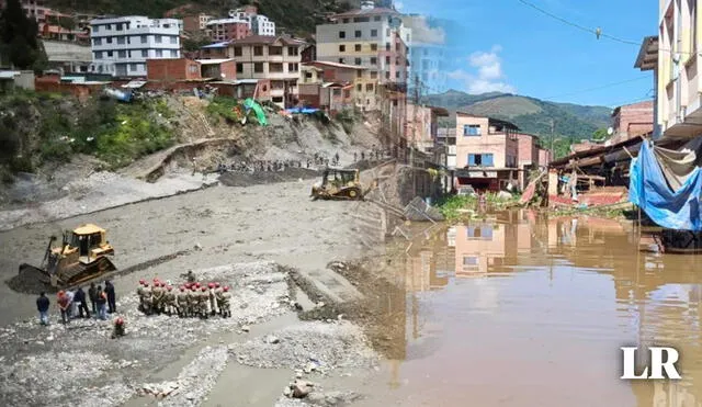 El desborde de ríos viene movilizando maquinarias en Bolivia. Foto: composición LR/APG - Video: AFP