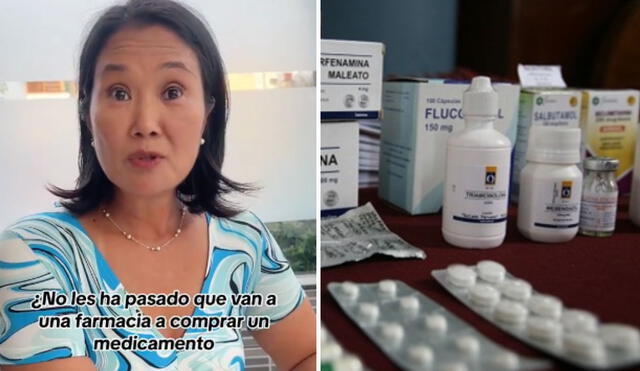 Fujimori sostuvo que altos precios de medicinas afectan la salud de los peruanos. Foto: composición LR/Keiko Fujimori/X/Gobierno del Perú