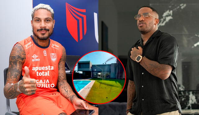 Jefferson Farfán fue el invitado principal de la reunión que organizó Guerrero para estrenar su nueva casa. Foto: composición de LR/UCV/Instagram