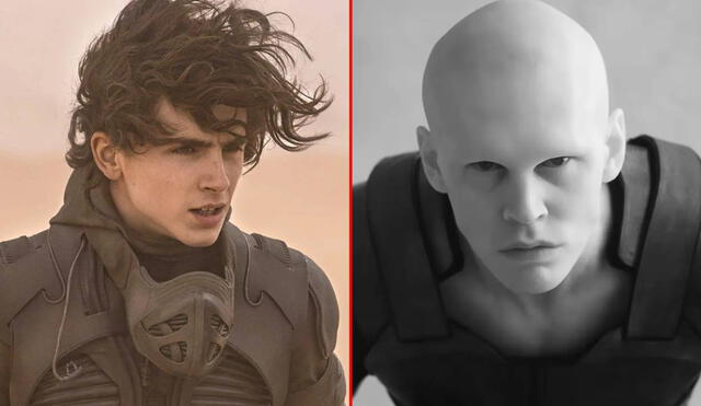 Timothée Chalamet y Austin Butler dan vida a Paul Atreides y Feyd-Rautha en ‘Dune 2’. Foto: composición LR/Warner Bros. Pictures