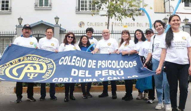Profesionales de la salud mental exigen un salario justo. Foto: Colegio de Psicólogos del Perú