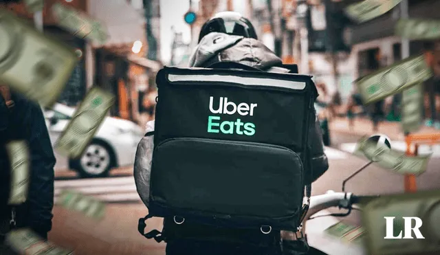 Un conductor de Uber Eats puede ganar hasta 2.900 dólares al mes. Foto: Composición LR Jazmín Ceras/Freepik/ The Food Tech