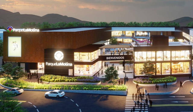 Parque La Molina tendrá 5 pisos comerciales y 3 niveles de estacionamiento. Foto: Perú-Retail