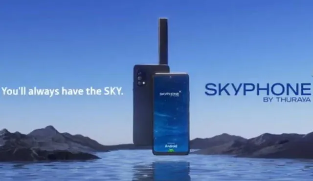 Diseño que tendría el Skyphone. Foto: Thuraya