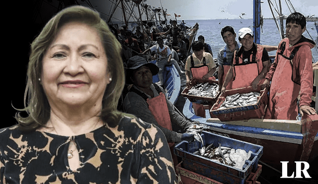 La ministra Ana María Choquehuanca informó que el bono de S/700 benefició al 92% de pescadores registrados en el padrón oficial. Foto: composición de Fabrizio Oviedo/Andina/La Lupa