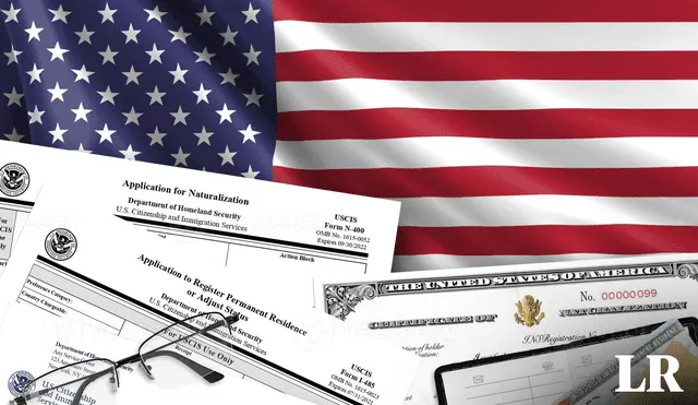 El formulario N-400 sirve para demostrar presencia física en el país para solicitar la ciudadanía norteamericana: Foto: composición LR/banderas.top/vecteezy