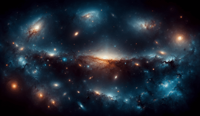 La luz empezó a expandirse en el universo 300.000 millones de años tras el Big Bang. Foto: IA / LR