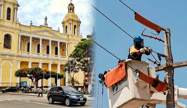 ENSA anunció que cortes de energía eléctrica afectará a varias zonas en Lambayeque y Chiclayo. Foto: composición LR/ENSA