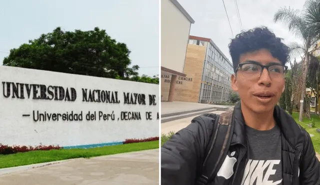 El joven estudiante de San Marcos inicia su día de estudios a las 5.pm hora que sale del trabajo. Foto: composición LR/Gobierno del Perú/captura YouTube/Me dicen Jhon