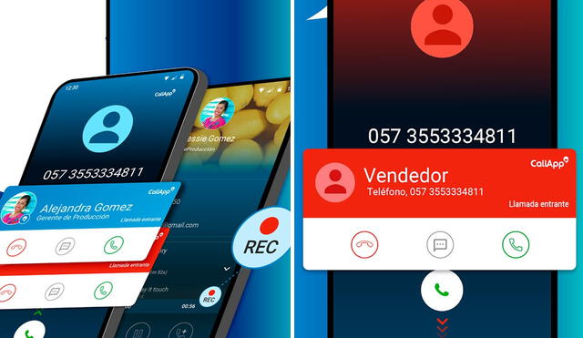 También podrás grabar las llamadas que tengas. Foto: composición LR/CallApp