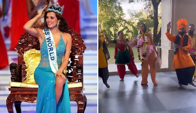 Maju Mantilla actualmente forma parte de un magazine peruano. Foto: composición LR/AFP/Instagram/Miss World