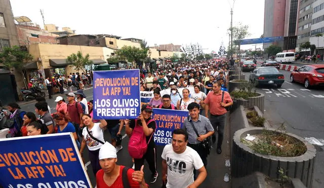 Marcha retiro AFP