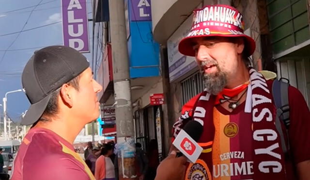 Henrik, quien llegó desde España para ver a Los Chankas, quedó feliz por la victoria. Foto: captura de @BraulioJordán