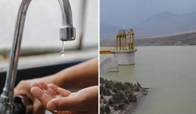 Corte de agua en Arequipa se registra de manera sorpresiva luego de advertirse del rebose de Aguada Blanca. Foto: composición LR/Prensa Regional