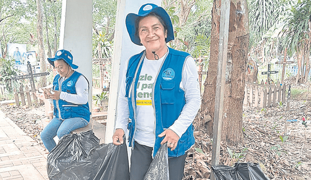 Activa. Nina Sánchez es una mujer comprometida con su comunidad. Se encarga de apoyar a las brigadas de salud. Foto: difusión