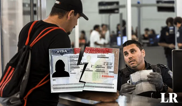 Los oficiales de CBP tienen facultad para cancelarte la visa americana, cortándola o escribiendo algún mensaje que anule su validez. Foto: composición LR/Vive USA/USA Hello