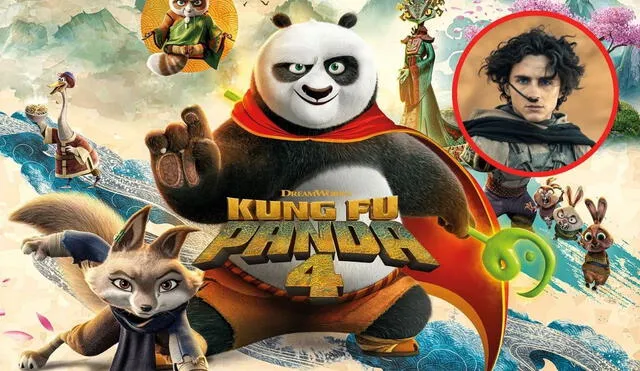 'Kung Fu Panda 4' se estrena en Perú el 14 de marzo./ Foto: composición LR/ Universal Pictures