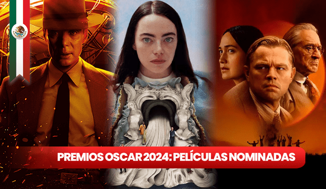 Películas nominadas a ganar el Oscar 2024 en cualquiera de las 23 categorías, pueden ser vistas en distintas plataformas de streaming como Netflix, Prime Video y HBO. Foto: composición LR/Oppenheimer/Pobres criaturas/Los asesinos de la luna/Freepik