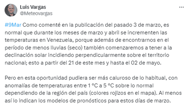 Olas de Calor en Venezuela 2024: hasta cuándo habrá altas temperaturas y como combatirlas | consejos ante ola de calor | consejos para el calor | prevenir calor extremo | ola de calor HOY | inameh calor en Venezuela | El Niño | OMM | Luis Vargas | X