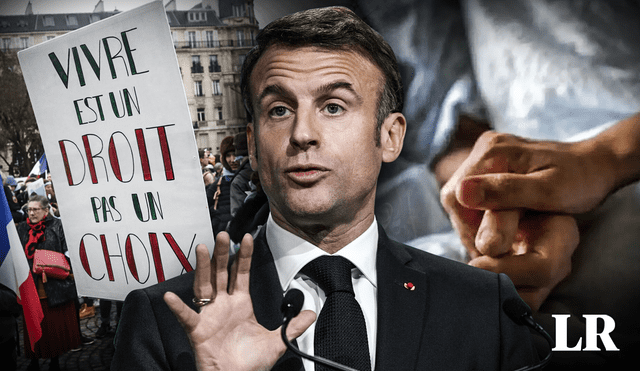 Macron empleó la expresión “ayuda a morir” por sobre otros términos, como suicidio asistido o eutanasia. Foto: composición LR/PrensaLatina