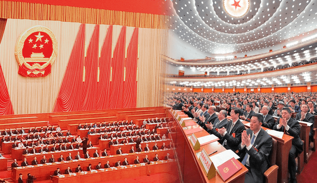 Las 'dos sesiones' se realizaron en el Gran Palacio del Pueblo, en la ciudad de Beijing. Foto: composición LR/Francisco Claros/Xinhua