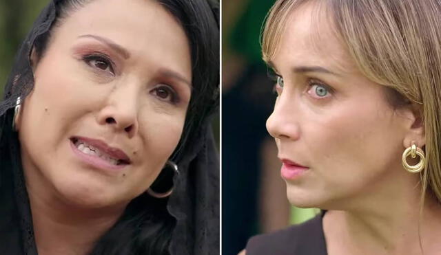 Tula Rodríguez y Milene Vásquez interpretan a las esposas de Emilio Concha, personaje de Paul Martin en ‘Los otros Concha’. Foto: composición LR/América TV