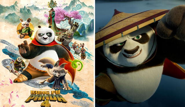 'Kung Fu Panda 4', la nueva película de Universal Pictures./ Fotos: composición LR/ captura de Universal Pictures