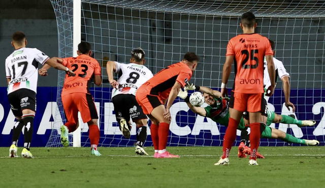 Palestino y Nacional Asunción jugaron en Chile. Foto: Club Deportivo Palestino