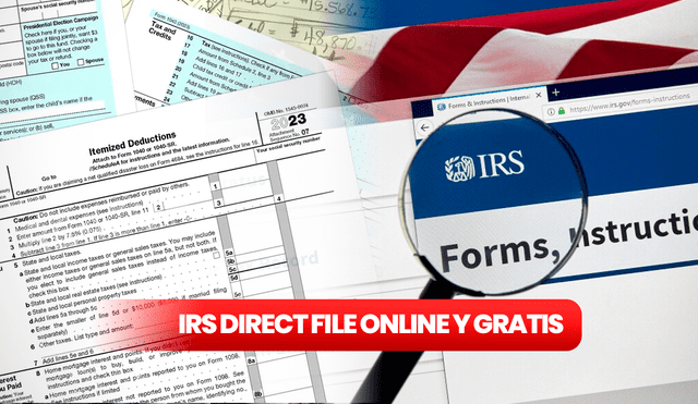 El IRS ha puesto a prueba una nueva herramienta llamada Direct File para ayudar en el proceso de declaración de impuestos en Estados Unidos. Foto: composición LR/Telemundo/IRS