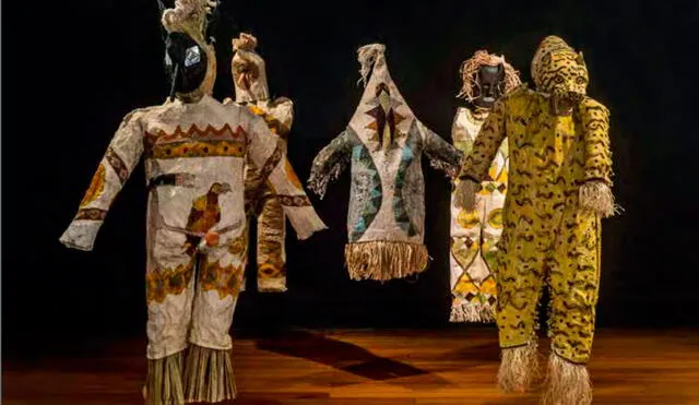 Vestidos y danzas ceremoniales ticuna