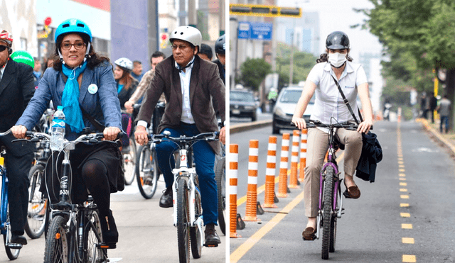 Usar la bicicleta como medio de transporte no solo hace que evites el tráfico, sino también ayuda a reducir la contaminación del medioambiente. Foto: composición LR/Andina