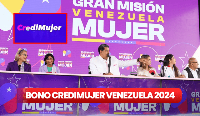 El bono Credimujer Venezuela es entregado por el Gobierno de Nicolás Maduro. Foto: composición Jazmin Ceras/LR/Vicepresidencia Vzla/X