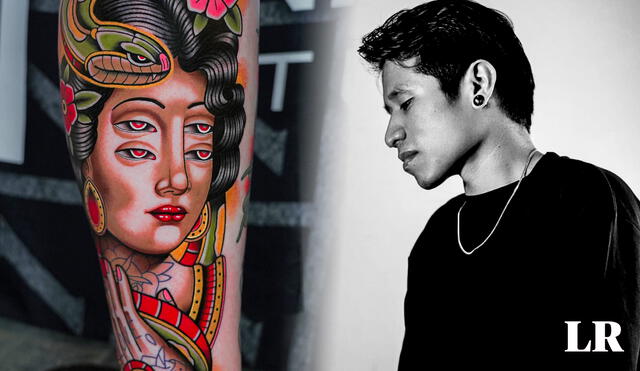 Jorge Luis Sulca logró cumplir la meta que tenía de vivir del arte del tatuaje en Estados Unidos. Foto: composición LR / IG: @jluis.sf