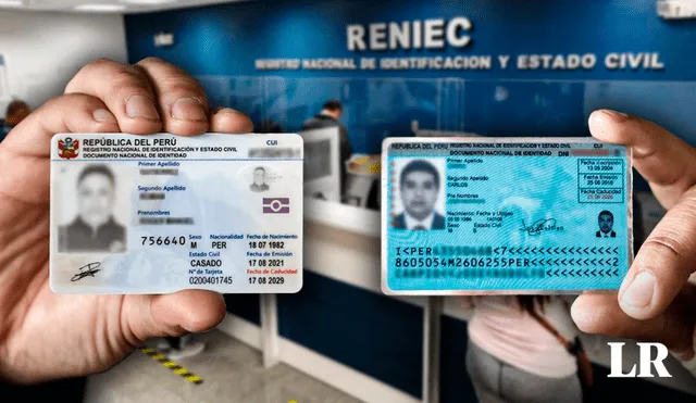 Reniec anunció que más de 4 millones de peruanos cuentan con el nuevo DNI electrónico. Foto: Composición LR/Andina