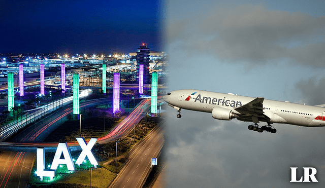 Avión de American Airlines tuvo un descenso de emergencia en el aeropuerto LAX. Foto: composición LR/Bulldozair