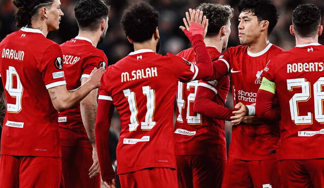 Liverpool había ganado en la ida por 5-1 con un tanto de Luis Díaz en Praga. Foto: Liverpool FC