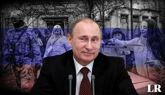 Vladimir Putin se enfrenta, a sus 71 años, a un nueva gestión criticada por la comunidad internacional.  Foto: composición LR/AFP