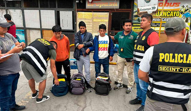 PNP confisca maletas que contenían cocaína. Foto: LR/Óscar Chumpitaz