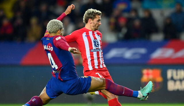 Atlético de Madrid perdió por la mínima diferencia en el partido de ida ante FC Barcelona. Foto: AFP