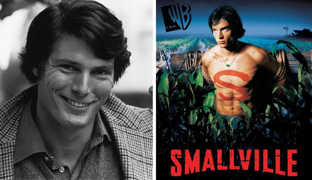 Christopher Reeve y su cameo en 'Smallville'./ Foto: composición LR/ captura de IMDB