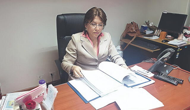 Avance. Fiscal Delia Espinoza ha realizado varias diligencias en el caso de Benavides. Foto: difusión.