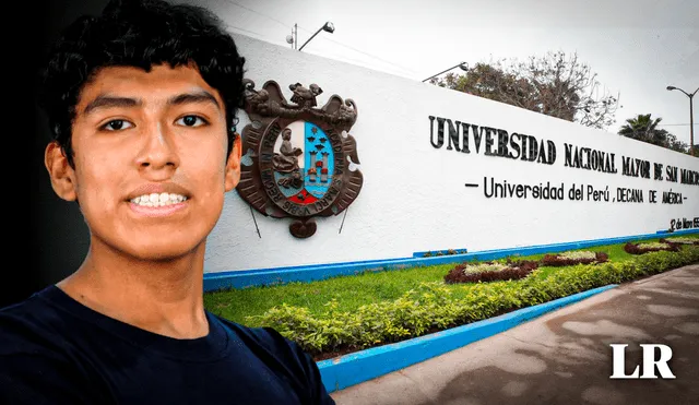 Bastian ingresó en su tercer intento a la Universidad Nacional Mayor de San Marcos (UNMSM). Foto: composición LR/Luis Vila Malnati/La República/Agencia Andina