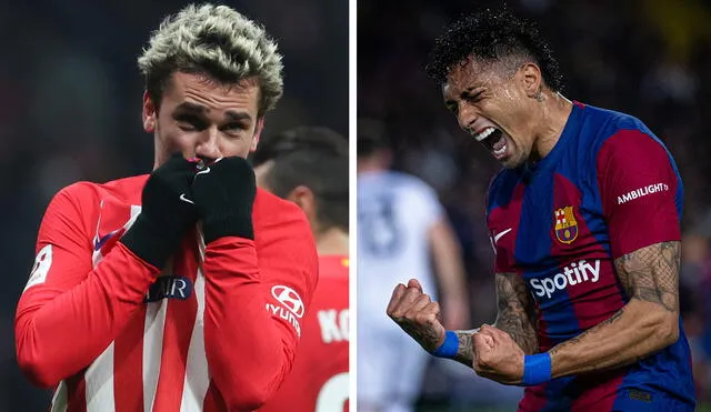 Atlético de Madrid no le puede ganar como local al club catalán desde 2021. Foto: composición de LR/AFP/FC Barcelona