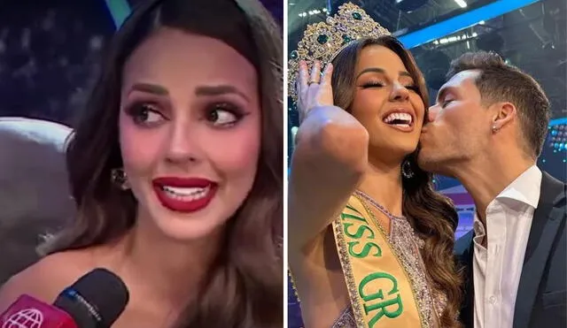 Luciana Fuster fue coronada en 2023 como miss Grand International. Foto: Composición LR/Captura América TV/Patricio Parodi/Instagram